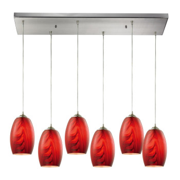 Tidewaters Configurable Multi Pendant Satin Nickel