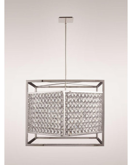 8 Light Chandelier Finish Stainless Steel