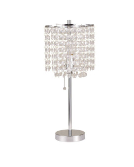 Ore International 8315C Deco Glam Table Lamp 2025 Metal Silver