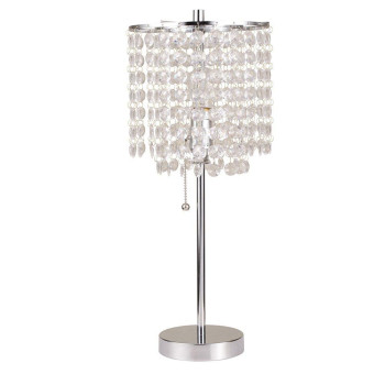 Ore International 8315C Deco Glam Table Lamp 2025 Metal Silver