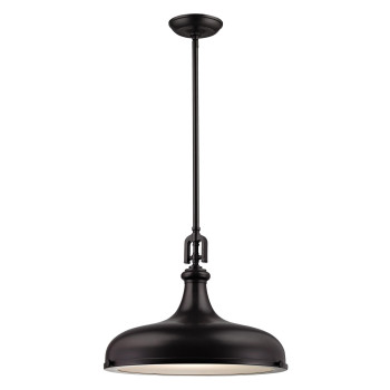 Rutherford 18 Wide 1Light Pendant Oil Rubbed Bronze