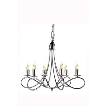 Elegant Lighting 1452D22Pn 24 Dia X 19 H In Lyndon Pendant Lamp Polished Nickel