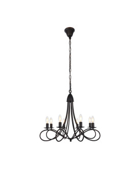 1452 Lyndon Collection Pendant Lamp D28 H23 Lt8 Dark Bronze Finish