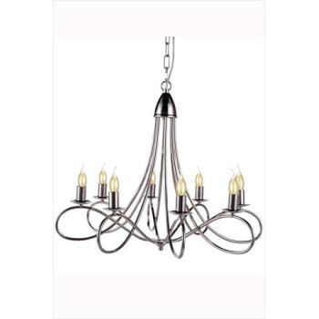 Elegant Lighting 1452D28Pn 28 Dia X 23 H In Lyndon Pendant Lamp Polished Nickel