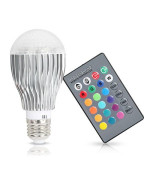 9W Led Light Bulb E27 Rgb Lamp Bulb 16 Colors Changable 24Key Ir Remote Control For Decor Mood Lighting