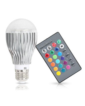 9W Led Light Bulb E27 Rgb Lamp Bulb 16 Colors Changable 24Key Ir Remote Control For Decor Mood Lighting