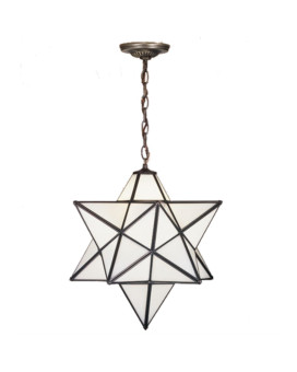 24 Wide Moravian Star Pendant