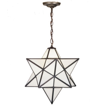 24 Wide Moravian Star Pendant