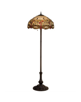 63H Tiffany Hanginghead Dragonfly Floor Lamp