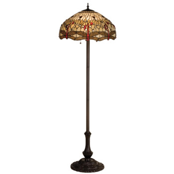 63H Tiffany Hanginghead Dragonfly Floor Lamp