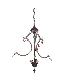 Mahogany Bronze 3 Lt Inverted Pendant Hardware