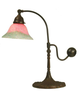 19H Counter Balance Pink And Green Accent Lamp