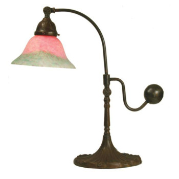 19H Counter Balance Pink And Green Accent Lamp