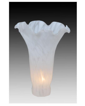 4W X 6H White Pond Lily Shade