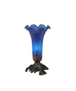 8H Blue Pond Lily Accent Lamp