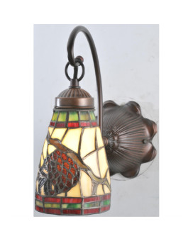 6 Wide Pinecone Dome Wall Sconce