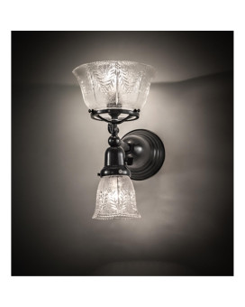 8 Wide Revival Gas Electric 2 Light Wall Sconce