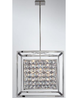 6 Light Chandelier Finish Stainless Steel