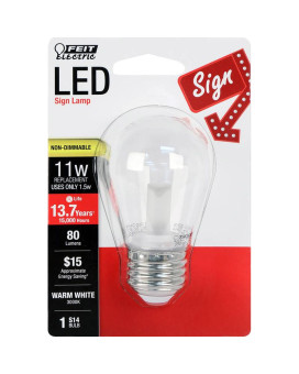 Bulb Led S14E26 Ww 15W Pack Of 1