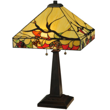 25H Woodland Berries Table Lamp