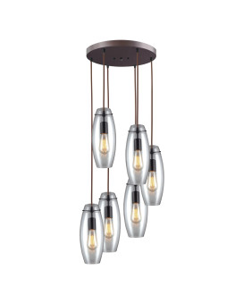 Menlow Park 15 Wide 6Light Multi Pendant Oil Rubbed Bronze