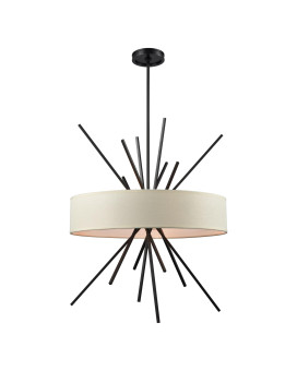 Xenia 25 Wide 5Light Chandelier Oil Rubbed Bronze