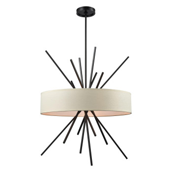 Xenia 25 Wide 5Light Chandelier Oil Rubbed Bronze