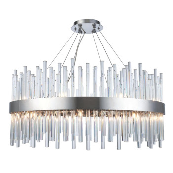 3000 Dallas Collection Chandelier D32In H14In Lt18 Chrome Finish Royal Cut Crystals