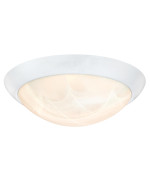 Westinghouse Lighting 6106600 11Inch Energy Star Led Indoor Flush Mount Ceiling Fixture White Finish With White Alabaster Glas