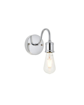 Serif 1 Light Chrome Wall Sconce