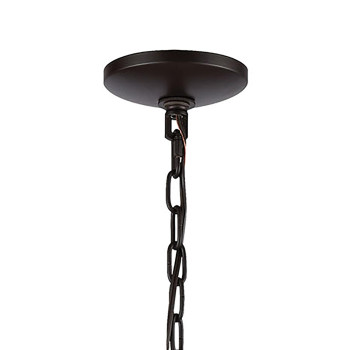 Concentric 26 Wide 7Light Chandelier Oil Rubbed Bronze