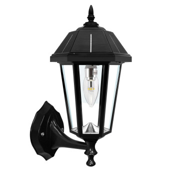 Topaz Solar Lamp Wallpier3 Fitter Mounts Black