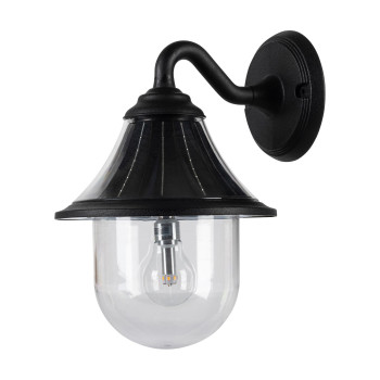 Orion Solar Wall Light Black