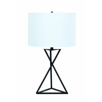 Drum Table Lamp White And Black