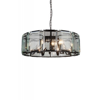 12 Light Chandelier With Black Finish