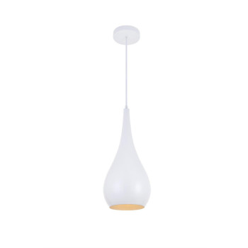 Nora 1 Light White Pendant