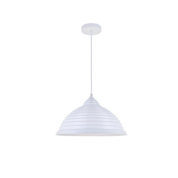 Circa 1 Light White Pendant