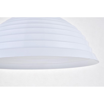 Circa 1 Light White Pendant