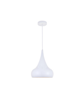 Circa 1 Light White Pendant