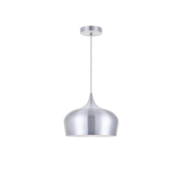 Nora 1 Light Burnished Nickel Pendant