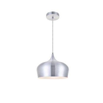 Nora 1 Light Burnished Nickel Pendant