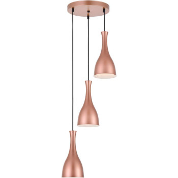 Aiken 3 Light Honey Gold Pendant