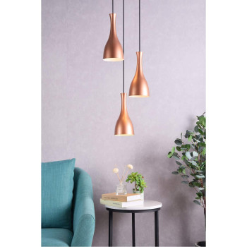 Aiken 3 Light Honey Gold Pendant