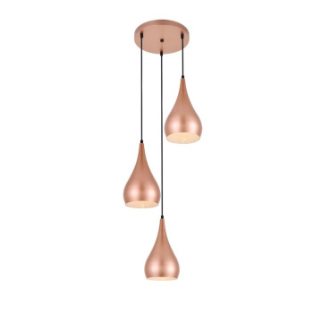 Nora 3 Light Honey Gold Pendant