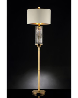 6225Inch Pluviam Crystal Floor Lamp