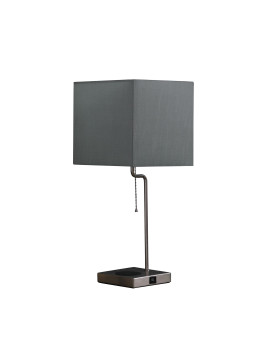 215Inch Aston Square Table Lamp W Charging Station