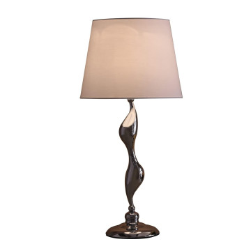 24Inch Erte Art Deco Silhouette Silver Table Lamp