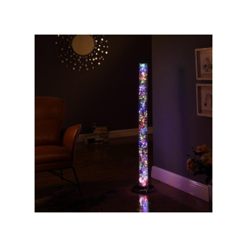 49Inch Exposed Multicolored Rope Led Namiri Column Floor Lamp W Wireless Remote Control