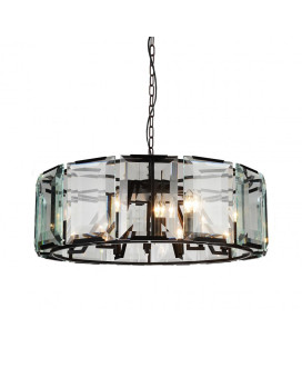 18 Light Chandelier With Black Finish