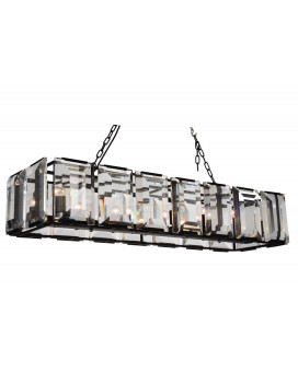 14 Light Chandelier With Black Finish